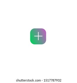 plus vector icon for web and mobile applications