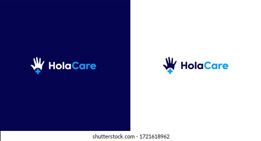 Plus vector symbol. Abstract line medical health logo icon design. Vector hand icon template