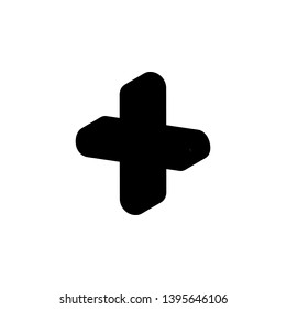 pluse icon sign signifier vector