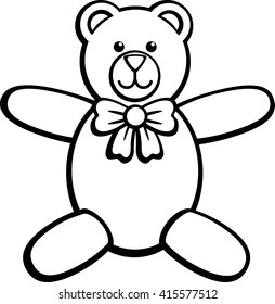 plush bear with ribbon