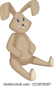Conejo de lujo. Delicioso juguete suave. Amigo de niños