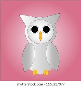 Plush feathered owl