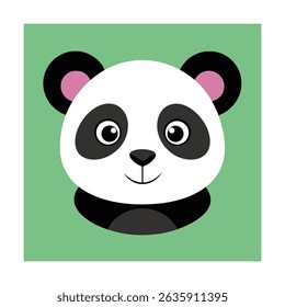 Cabeça de panda de pelúcia para traje de mascote