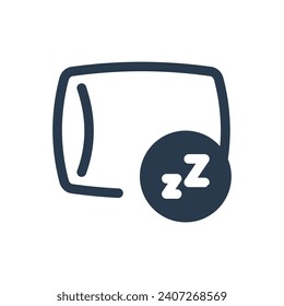 Plush Pillow Vector Icon Illustration for Luxurious Sleep