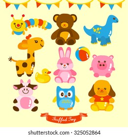 Plush Toy Vector Design illustration