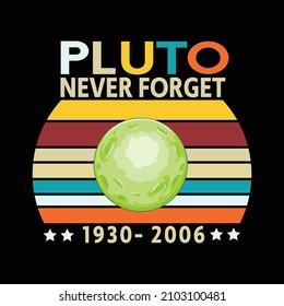pluto custom retro vintage t shirt design