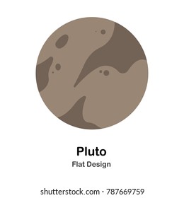 Pluto Flat Illustration