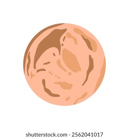 Pluto, Space Vector Illustration, Isolated