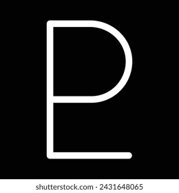 Pluto Symbol of Planets. Solar system for astrology, astronomy. Vector illustration with black background icon design