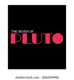 PLUTO Text Vector, Perfect For Movie Title Designs.