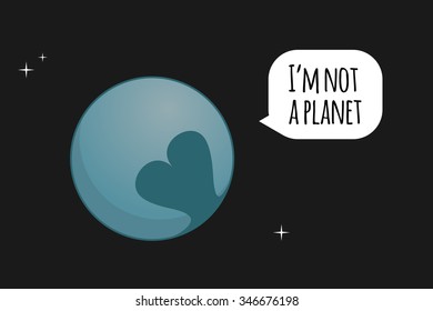 Pluto vector illustration