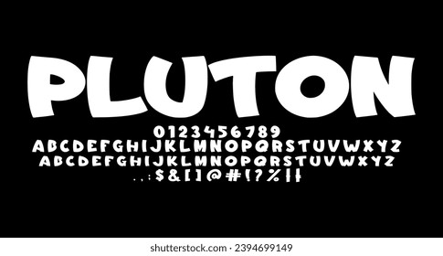 Pluton Comic Display font Best Alphabet Alphabet Brush Script Logotype Font lettering handwritten