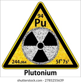 Plutonium is a chemical element with the symbol Pu and atomic number 94. It is a silvery-gray actinide metal that tarnishes when exposed to air and forms a dull coating when oxidized.