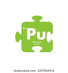 plutonium icon set. vector template illustration for web design