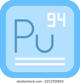 Plutonium icon vector image. Suitable for mobile application web application and print media.