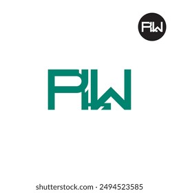 PLW Logo Letter Monogram Design