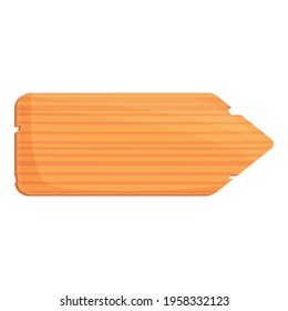 Plywood arrow icon. Cartoon of Plywood arrow vector icon for web design isolated on white background