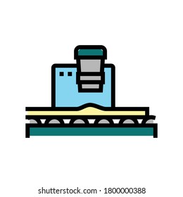 plywood press color icon vector. plywood press sign. isolated symbol illustration
