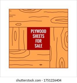 Plywood- sheet materials for sale. For shops, markets, stores etc. Industrial building. Timber & Wood for sale.