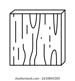 plywood timber line icon vector. plywood timber sign. isolated contour symbol black illustration