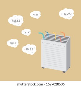 PM 2.5 pollution concept for air quality