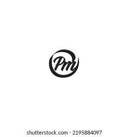 PM brush concept in high quality professional design that will print well across any print media