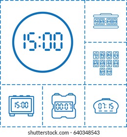 Pm icon. set of 6 pm outline icons such as