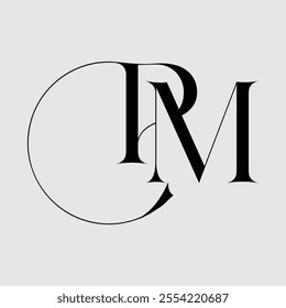 pm Initial Letter Logo Symbol