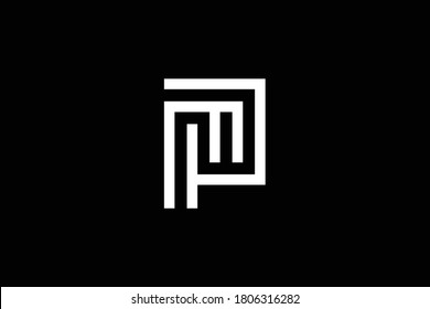 PM letter logo design on luxury background. MP monogram initials letter logo concept. PM icon design. MP elegant and Professional white color letter icon design on black background. P M MP PM