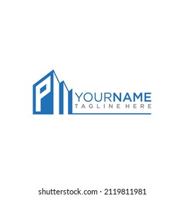 PM letter logo design template vector. Vector illustration EPS.8 EPS.10