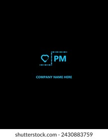 PM Letter Logo Design Unique Attractive Creative Modern Initial PM Initial Based Letter Icon Logo