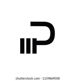 pm letter vector logo. pw letter vector logo
