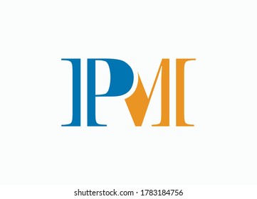 PM Lettermark Logo Design for firm or business