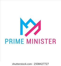 PM Diseño de Logo para Primer Ministro, Diseño de Logo de Texto, Vectores Imágenes y Fotos 