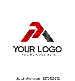 PM logotype abstract, modern designs with glossy gradient colors, logo templates, industrial and business logo