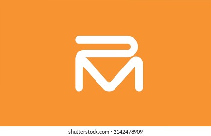Alfabeto de letra de icono del logotipo PM 