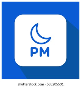 pm time vector icon