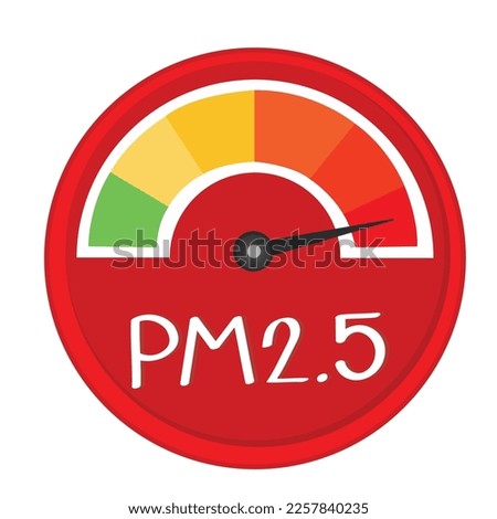 PM2.5,Air Pollution icon, vector illustration
