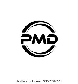 PMD Logo Design, Inspiration für eine einzigartige Identität. Modernes Eleganz und kreatives Design. Markieren Sie Ihren Erfolg mit dem Markieren dieses Logos.