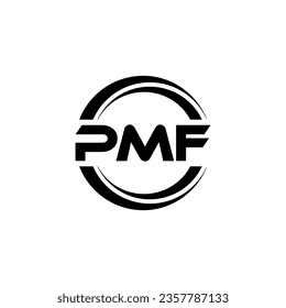 PMF Logo Design, Inspiration für eine einzigartige Identität. Modernes Eleganz und kreatives Design. Markieren Sie Ihren Erfolg mit dem Markieren dieses Logos.