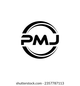 PMJ Logo Design, Inspiration for a Unique Identity. Modern Elegance and Creative Design. Watermark Your Success with the Striking this Logo.