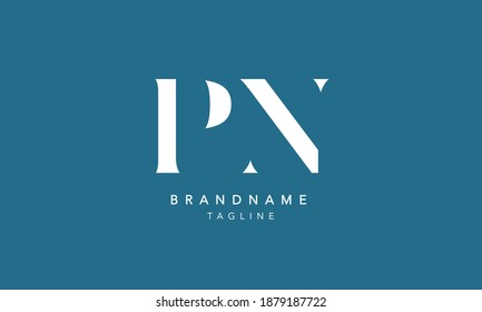 PN Alphabet initial Letter Monogram Icon Logo vector illustration