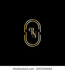 PLANTILLA de diseño de logotipo de letras modernas creativas PN