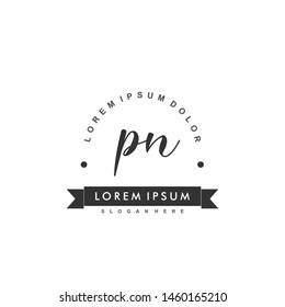 PN Initial beauty monogram logo vector