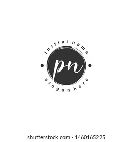 PN Initial beauty monogram logo vector