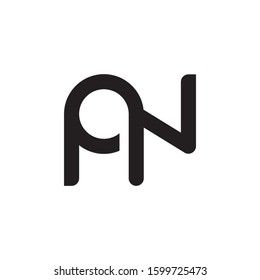 PN initial letter logo template vector icon design