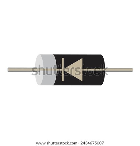 A PN junction diode with its symbol
