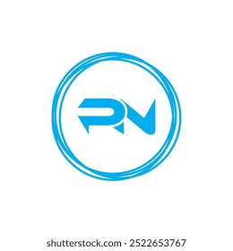 PN Letter Initial Logo Design Template Vector Illustration
