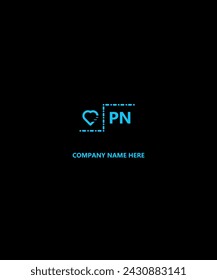 Diseño del logotipo de la letra PN Atractivo único Creativo Moderno Inicial PN Basado en el icono de la letra