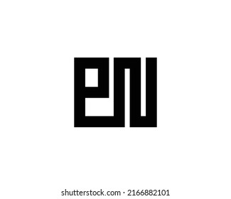 PN logo design vector template